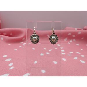 Little Pearl Heart Earrings